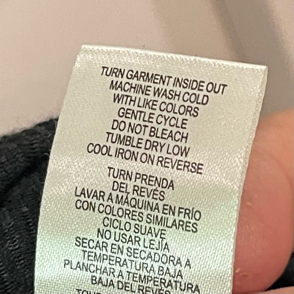 Simply Noelle tunic top. Grey with black stripes. Long sleeve. Size S/M - Picture 4 of 7